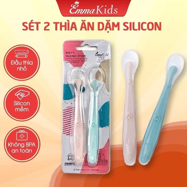 Thìa silicon Ema (bán lẻ 1 cái)