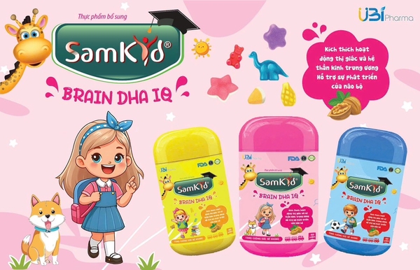 Kẹo dẻo Samkid Brain DHA IQ