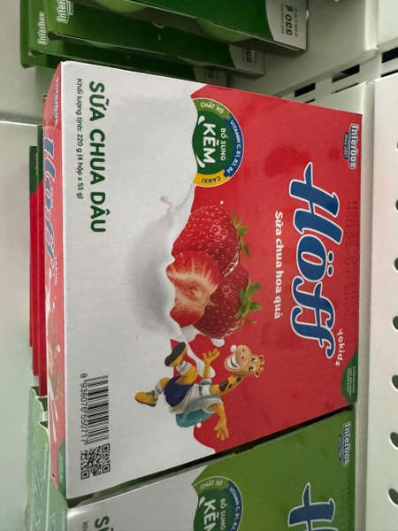 sữa chua trái cây hoff Dâu organic