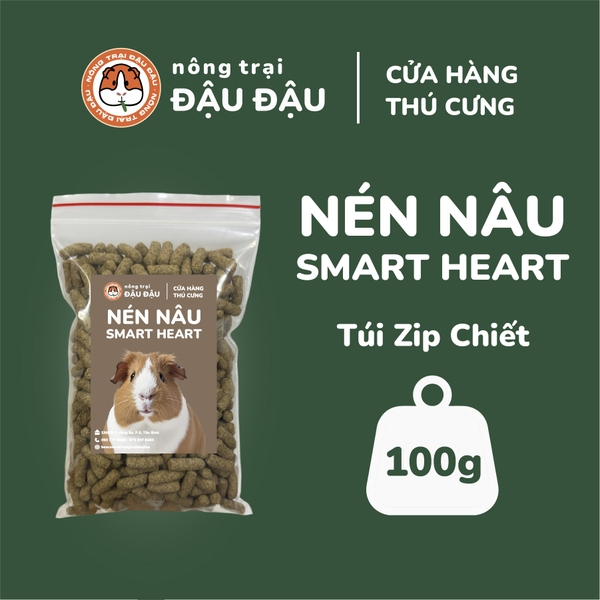 Cỏ Nén Nâu Cho Bọ Ú, Chinchilla, Sóc Bắc Mỹ Smart Heart Giàu Vitamin Dinh Dưỡng Toàn Diện 1kg