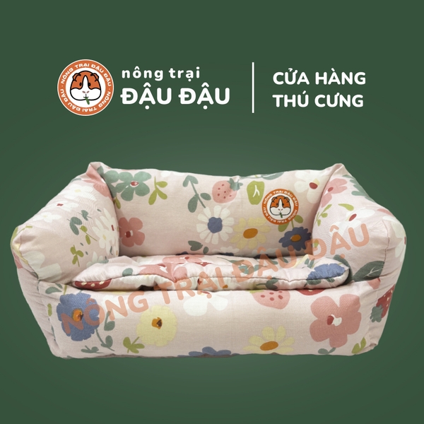 Đệm Sofa Cho Bọ Ú, Thỏ, Chó, Mèo, Thú Nhỏ Đệm Vải Thoáng Mát Phù Hợp 4 Mùa
