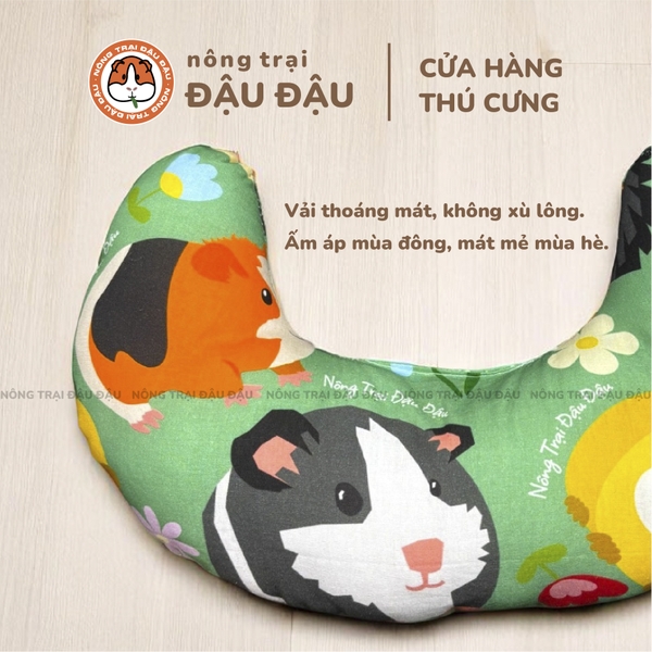 Gối Nằm Đậu Đậu Chuyên Dụng Cho Bọ Ú, Thỏ, Thú Nhỏ, Chó, Mèo