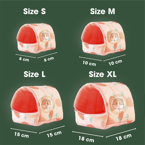 Nhà Ngủ Trú Ẩn Ấm Áp Cho Bọ Ú, Hamster, Sóc Bay
