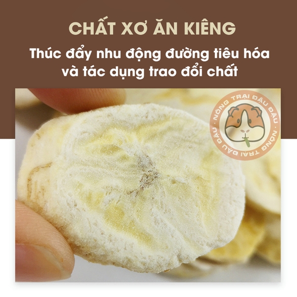 Chuối Sấy Ăn Vặt Cho Thỏ, Bọ Ú, Chinchilla Giàu Chất Xơ 60g