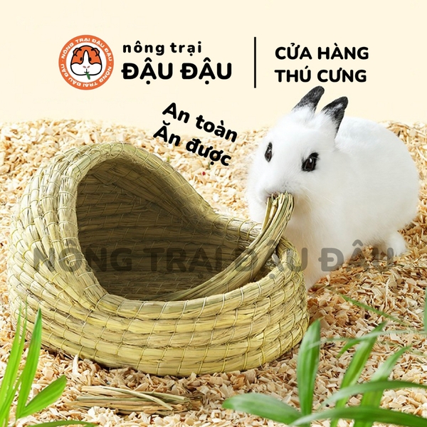 Tổ Rơm Trú Ẩn Cho Thỏ, Bọ Ú, Chinchilla Tổ Ngủ Cho Chuột Lang, Thỏ, Thú Nhỏ