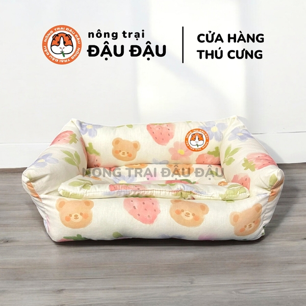 Đệm Sofa Cho Bọ Ú, Thỏ, Chó, Mèo, Thú Nhỏ Đệm Vải Thoáng Mát Phù Hợp 4 Mùa