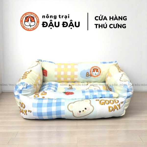 Đệm Sofa Cho Bọ Ú, Thỏ, Chó, Mèo, Thú Nhỏ Đệm Vải Thoáng Mát Phù Hợp 4 Mùa