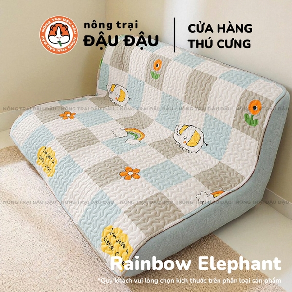 Thảm Lót Chống Trượt Cho Thỏ, Bọ Ú, Chó, Mèo, Thú Cưng Mềm Mại Thoải Mái