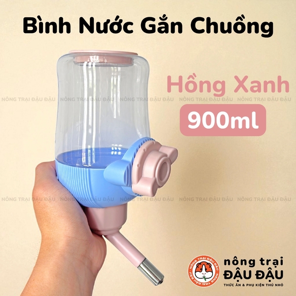 Bình Nước Thỏ, Bọ Ú, Chinchilla, Chó, Mèo Cao Cấp Bình Nước Gắn Chuồng 900ml