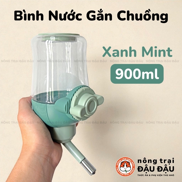 Bình Nước Thỏ, Bọ Ú, Chinchilla, Chó, Mèo Cao Cấp Bình Nước Gắn Chuồng 900ml