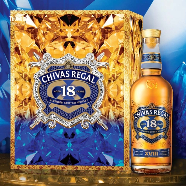 Rượu Hộp Quà Scotland Chivas Regal Aged 18Yo Gold Signature Tết