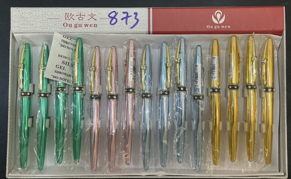 Bút Máy Bơm Mực Kim Cương Viền 873 (15 Cây/Hộp)