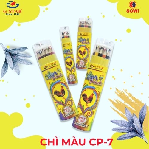 G-Star Bút Chì Màu Thân Gỗ CP-7