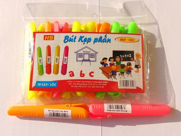 HS Bút Kẹp Phấn BKP001 (10 Cây/Bịch)