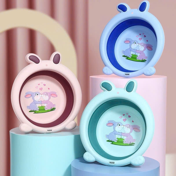 Chậu gấp gọn Thỏ tai dài (màu ngẫu nhiên)
