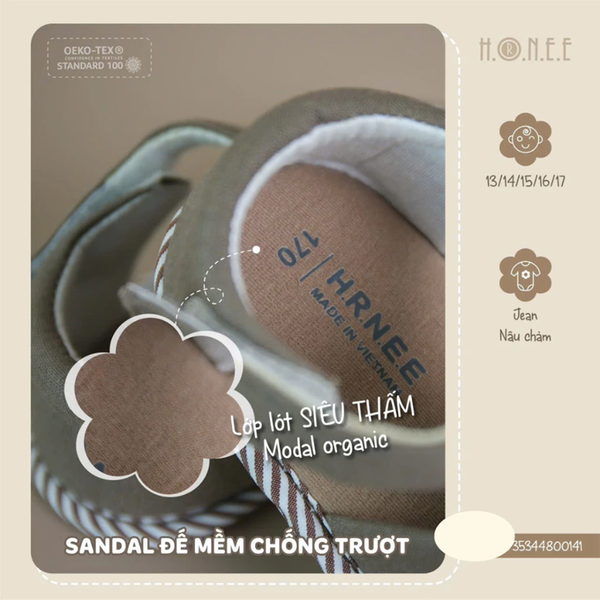 Dép Sandal Hrnee đế mềm chống trượt