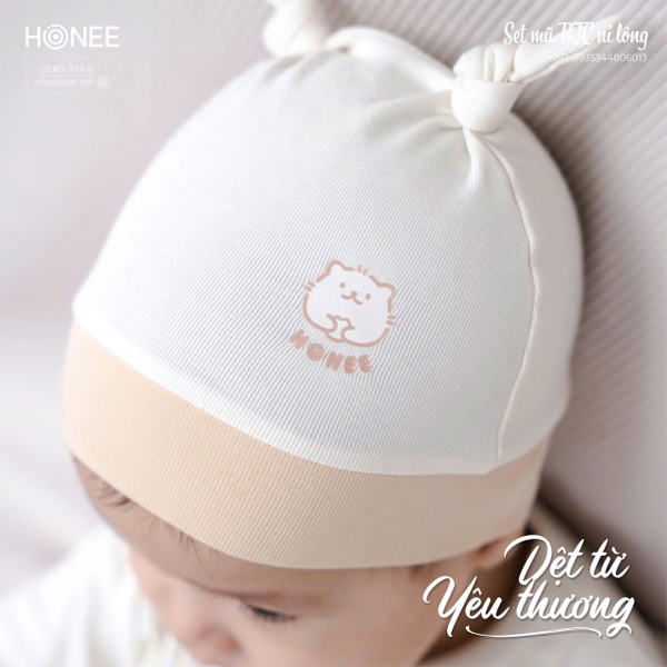 Set mũ BTC nỉ lông Honee 6013