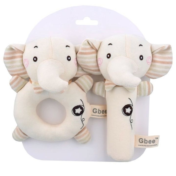 Thú bông lục lạc Gbee (set 2 chiếc)