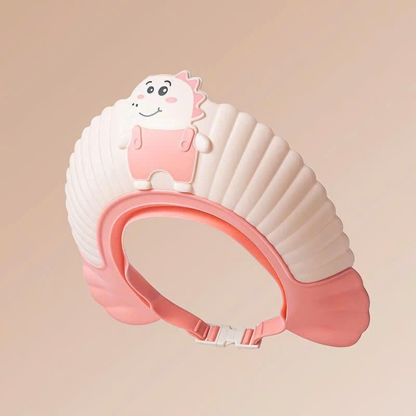 Mũ gội đầu chắn nước họa tiết khủng long Chibi (màu ngẫu nhiên)