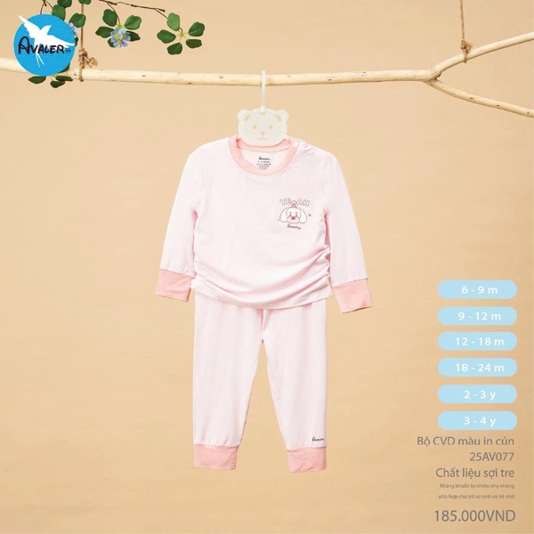 Bộ CVD màu in hình cún Avaler 25AV077