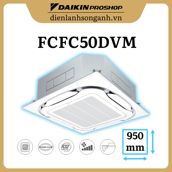 Daikin âm trần Inverter 2.0HP FCFC50DVM/RZFC50DVM+BRC2E61+BYCQ125EAF