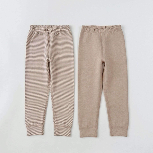 Set 2 quần cotton giữ nhiệt sợi lông cừu 5 mẫu