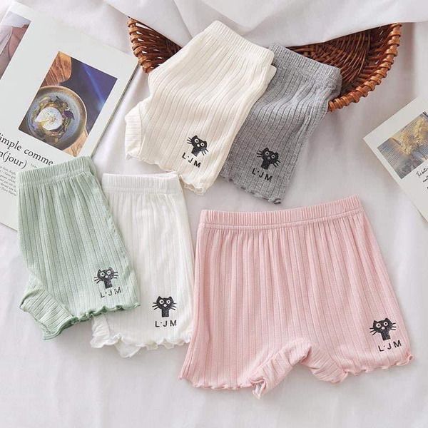 Set 4 quần mặc trong váy bé gái cotton tăm