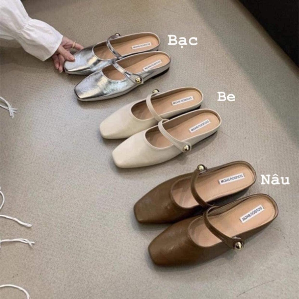 Sục da 3 màu trắng, bạc, nâu cho nữ