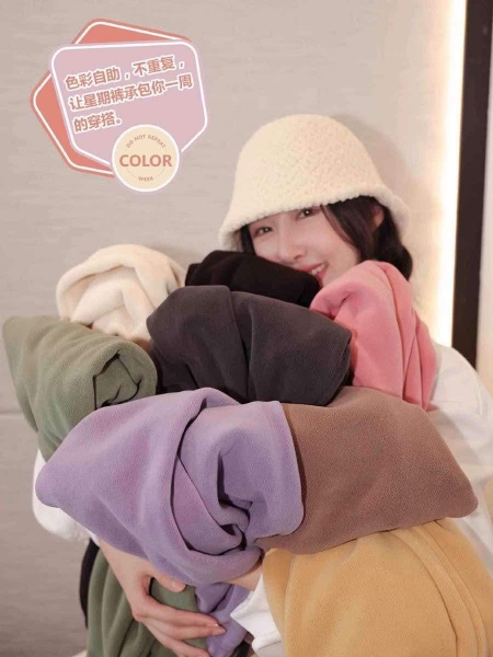 Quần nỉ jogger bo chun 6 màu cho nữ