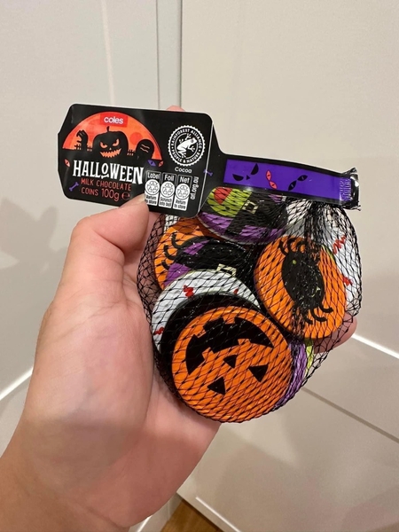 Túi 14 viên socola đồng tiền chủ đề Halloween hàng Úc