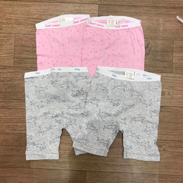 Quần cotton Zara bé trai bé gái dáng lửng