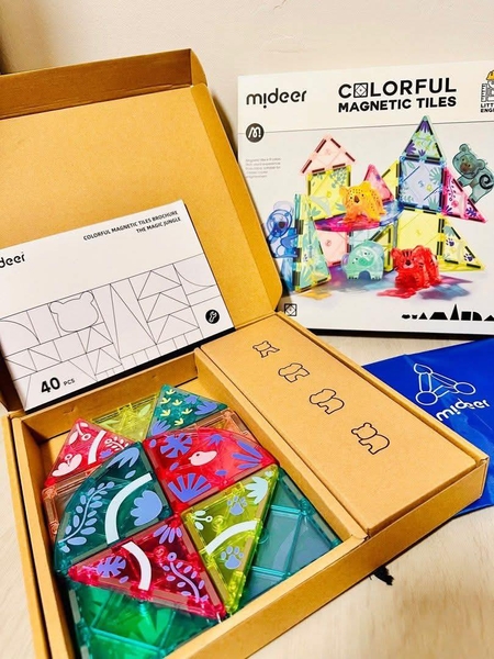 Bộ Mideer nam châm cầu vồng Colorful Magnetic Tiles