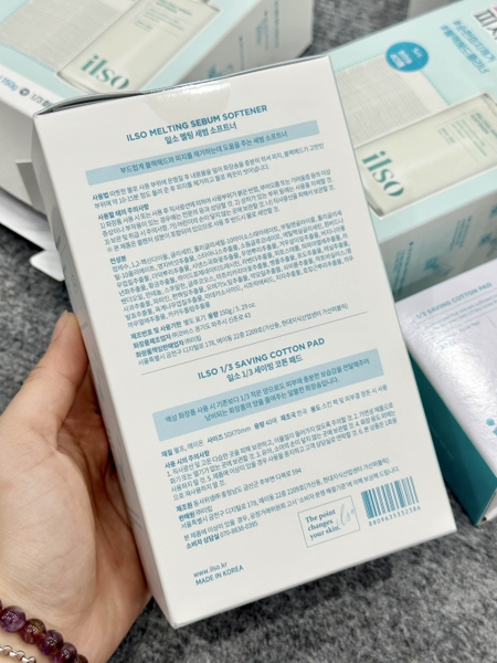 Tinh Chất Ủ Mụn ILSO Đầu Đen, Mụn Cám 150ml kèm 40m cotton pad 2 màu xanh, hồng