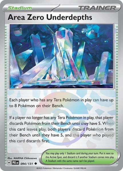 Thẻ hình Pokemon Area Zero Underdepths 094/131 - Lá bài lẻ Prismatic Evolutions Uncommon Reverse Holo tiếng Anh chính hãng ảnh 3