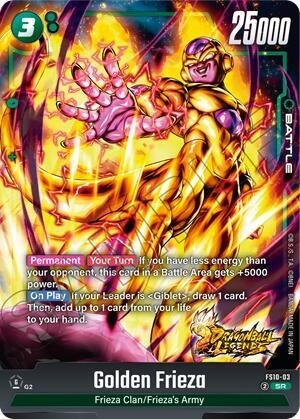 Thẻ hình Dragon Ball Golden Frieza FS10-03 Super Rare - Lá bài lẻ Giblet FS10 tiếng Nhật chính hãng