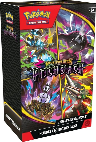 Hộp thẻ bài Pitch Black Booster Bundle 6 gói tiếng Anh chính hãng - Pokemon TCG Series Mega Evolution ảnh 2