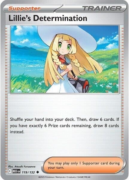 Thẻ hình Pokemon Lillie's Determination 119/132 - Lá bài lẻ Mega Evolution Base Set Uncommon tiếng Anh chính hãng
