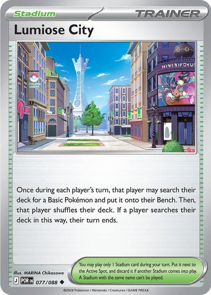 Thẻ hình Pokemon Lumiose City 077/088 - Lá bài lẻ Perfect Order Uncommon tiếng Anh chính hãng