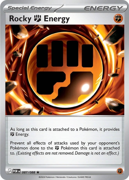 Thẻ hình Pokemon Rocky Fighting Energy 087/088 - Lá bài lẻ Perfect Order Holo Rare tiếng Anh chính hãng