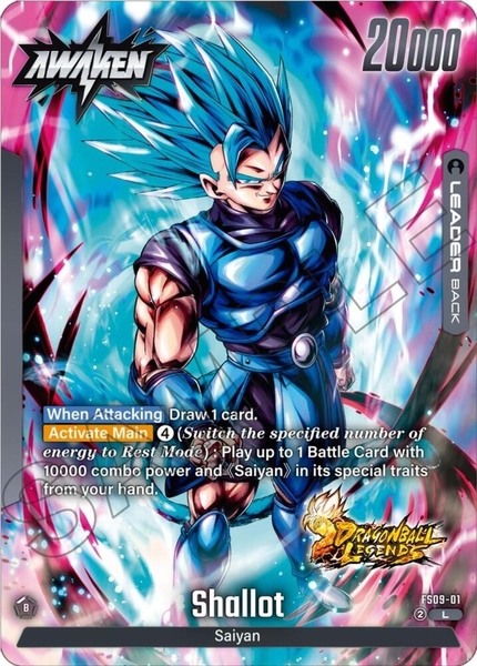 Thẻ hình Dragon Ball Shallot FS09-01 Leader - Lá bài lẻ Shallot FS09 tiếng Nhật chính hãng