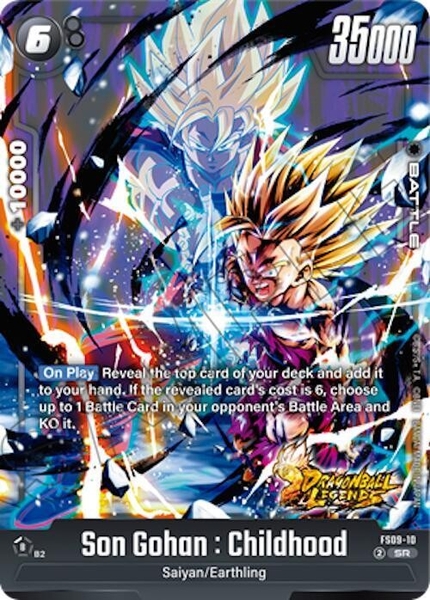 Thẻ hình Dragon Ball Son Gohan : Childhood FS09-10 Super Rare - Lá bài lẻ Shallot FS09 tiếng Nhật chính hãng