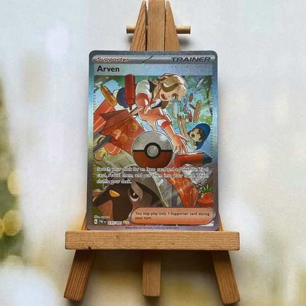 Thẻ hình Pokemon Arven 235/091 - Lá bài lẻ Paldean Fate Special Illustration Rare tiếng Anh chính hãng