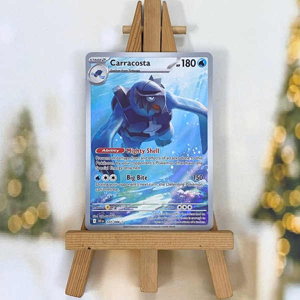 Thẻ hình Pokemon Carracosta 107/086 - Lá bài lẻ Black Bolt Illustration Rare tiếng Anh chính hãng