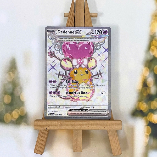 Thẻ hình Pokemon Dedenne ex 239/193 - Lá bài lẻ Paldea Evolved Ultra Rare tiếng Anh chính hãng