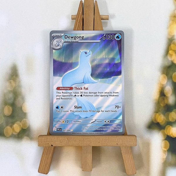 Thẻ hình Pokemon Dewgong 097/094 - Lá bài lẻ Phantasmal Flames Illustration Rare tiếng Anh chính hãng
