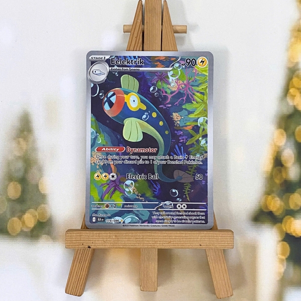Thẻ hình Pokemon Eelektrik 114/086 - Lá bài lẻ Black Bolt Illustration Rare tiếng Anh chính hãng