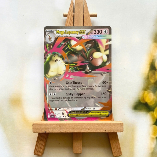 Thẻ hình Pokemon Mega Lopunny ex 084/094 - Lá bài lẻ Phantasmal Flames Double Rare tiếng Anh chính hãng