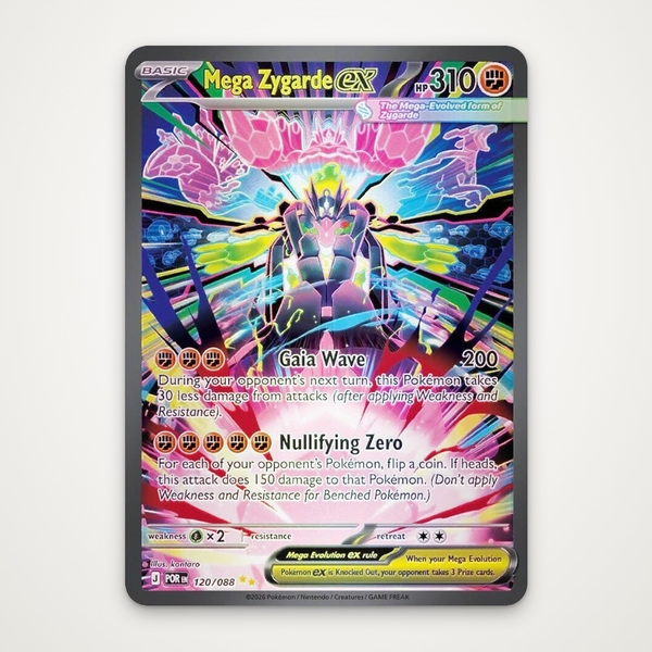 Thẻ hình Pokemon Mega Zygarde ex 120/088 - Lá bài lẻ Perfect Order Special Illustration Rare tiếng Anh chính hãng ảnh 2