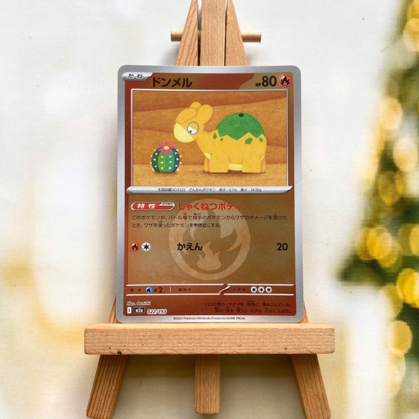Thẻ hình Pokemon Numel 022/193 - Lá bài lẻ Mega Dream ex M2a Reverse Holo tiếng Nhật chính hãng