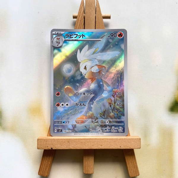 Thẻ hình Pokemon Raboot AR 106/102 - Lá bài lẻ Stellar Miracle SV7 tiếng Nhật chính hãng